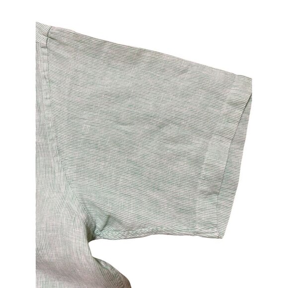 Brooks Brothers Mens Short Sleeve 100% Linen Shirt Sz Lg Casual*Comfort*Workwear - Picture 5 of 8